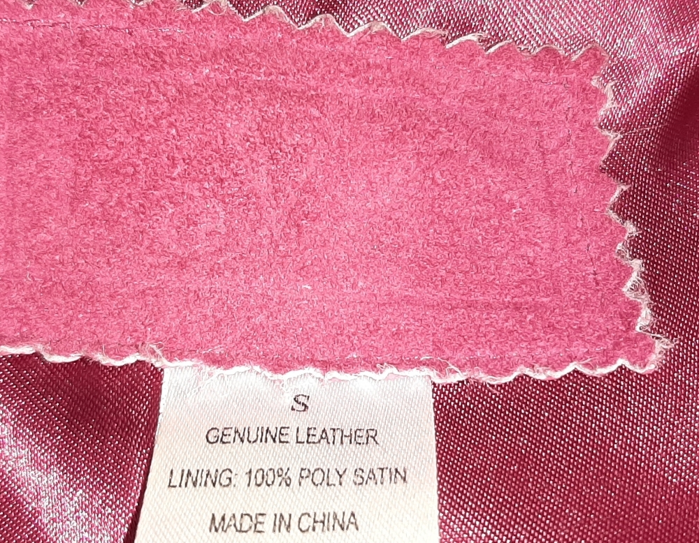 Hot Pink Suede Leather Jacket - Picture 14 of 14